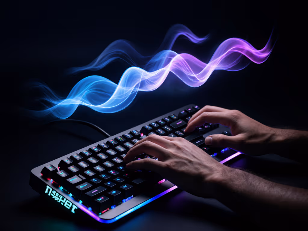 competitive_gamer_using_mechanical_keyboard_with_sound_wave_visualization