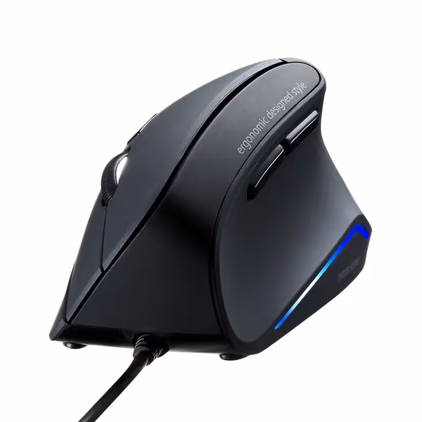 SANWA Wired Ergonomic Vertical Mouse